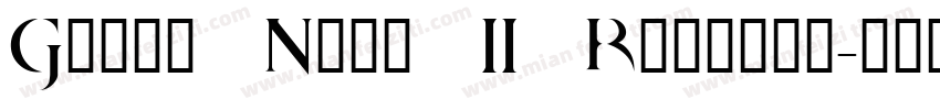 Garda Nova II Regular字体转换